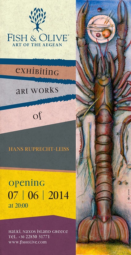 Hans Ruprecht-Leiss exhibition opening @ the Fish & Olive Gallery in Halki Hans Ruprecht-Leiss exhibition opening @ the Fish & Olive Gallery in Halki