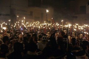 Greek island of Naxos celebrates Carnival with Torch Parade