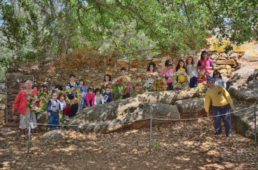 Flower feast on May Day at the Kouros in Melanes